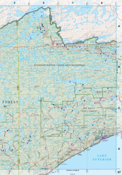 Garmin Minnesota Atlas & Gazetteer Page 37 digital map