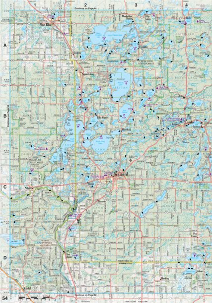 Garmin Minnesota Atlas & Gazetteer Page 54 digital map