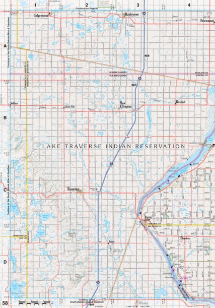 Garmin Minnesota Atlas & Gazetteer Page 58 digital map