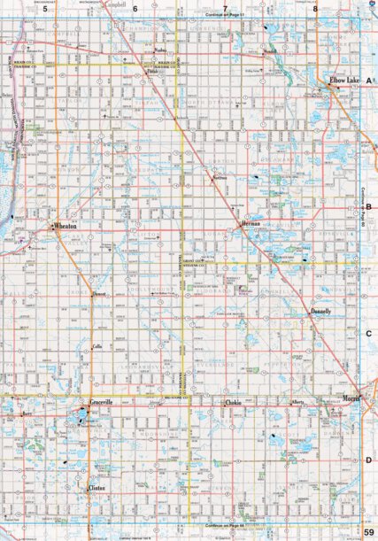 Garmin Minnesota Atlas & Gazetteer Page 59 digital map