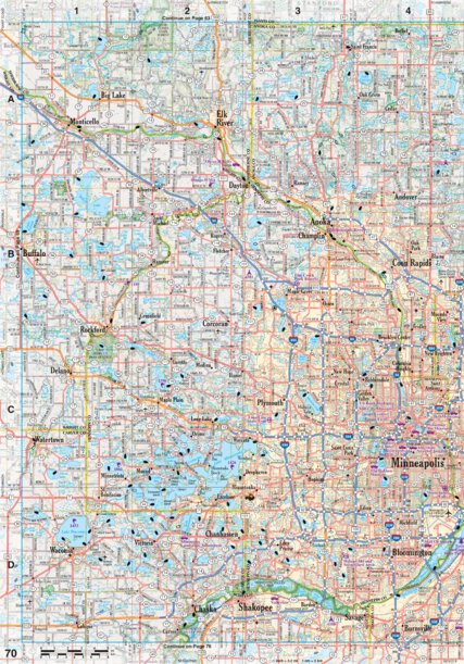 Garmin Minnesota Atlas & Gazetteer Page 70 digital map