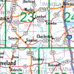 Garmin Mississippi Atlas & Gazetteer Overview Map digital map