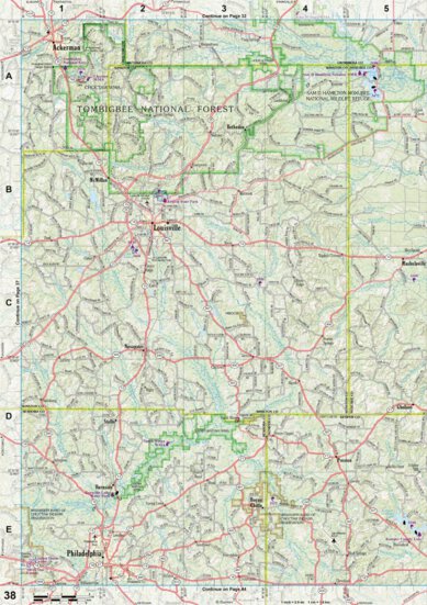 Garmin Mississippi Atlas & Gazetteer page 38 digital map