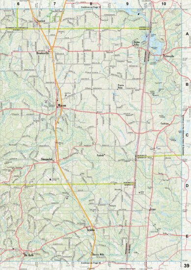 Garmin Mississippi Atlas & Gazetteer page 39 digital map