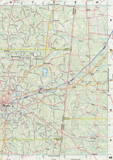 Garmin Mississippi Atlas & Gazetteer page 45 digital map