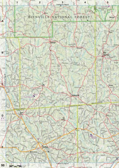 Garmin Mississippi Atlas & Gazetteer page 50 digital map