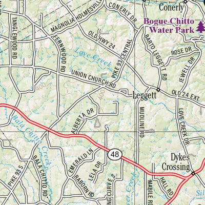 Garmin Mississippi Atlas & Gazetteer page 55 digital map