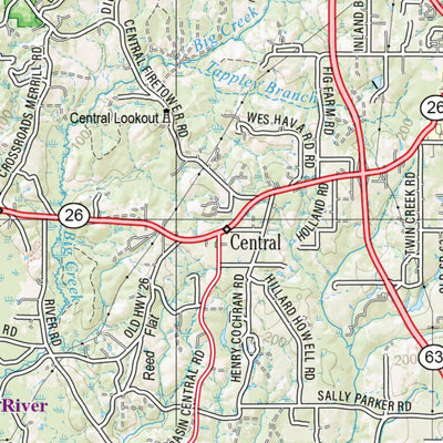 Garmin Mississippi Atlas & Gazetteer page 62 digital map