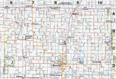 Garmin Missouri Atlas & Gazetteer Page 15 digital map