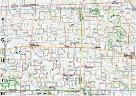 Garmin Missouri Atlas & Gazetteer Page 16 Inset digital map