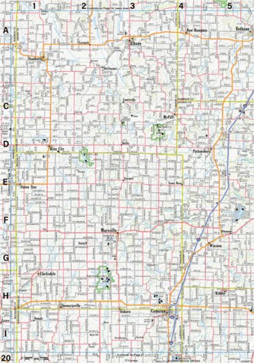 Garmin Missouri Atlas & Gazetteer Page 20 digital map
