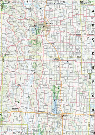 Garmin Missouri Atlas & Gazetteer Page 23 digital map