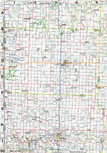Garmin Missouri Atlas & Gazetteer Page 50 digital map