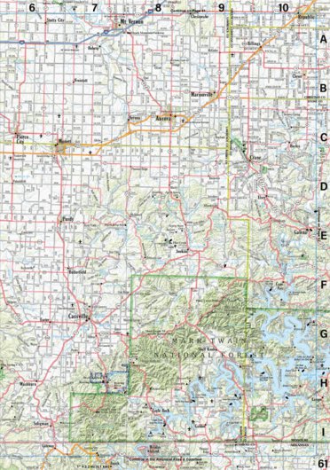 Garmin Missouri Atlas & Gazetteer Page 61 digital map