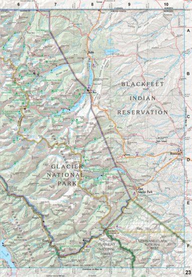 Garmin Montana Atlas & Gazetteer Page 23 digital map