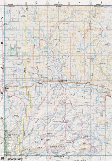 Garmin Montana Atlas & Gazetteer Page 28 digital map