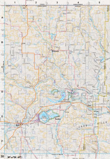 Garmin Montana Atlas & Gazetteer Page 30 digital map