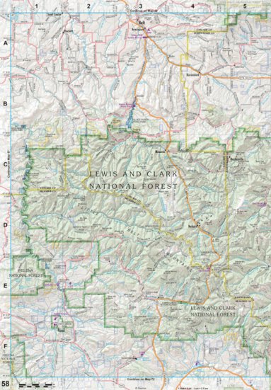 Garmin Montana Atlas & Gazetteer Page 58 digital map