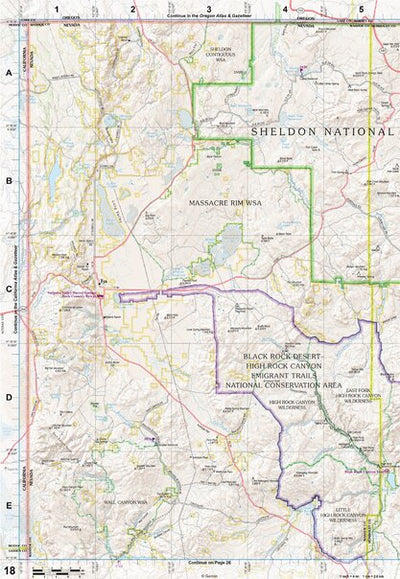 Nevada Atlas & Gazetteer Page 18 Preview 1