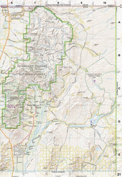 Nevada Atlas & Gazetteer Page 21 Preview 1