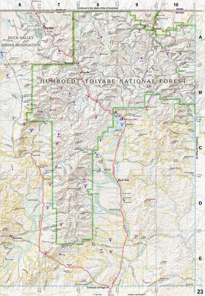 Nevada Atlas & Gazetteer Page 23 Preview 1