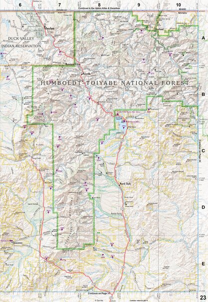 Nevada Atlas & Gazetteer Page 23 Preview 1