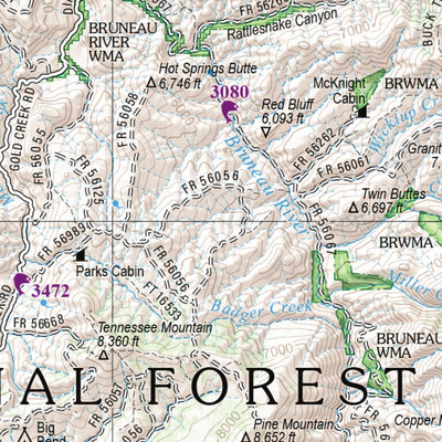 Nevada Atlas & Gazetteer Page 23 Preview 3