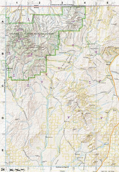 Nevada Atlas & Gazetteer Page 24 Preview 1