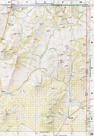 Nevada Atlas & Gazetteer Page 25 Preview 1