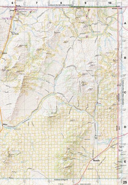 Nevada Atlas & Gazetteer Page 25 Preview 1