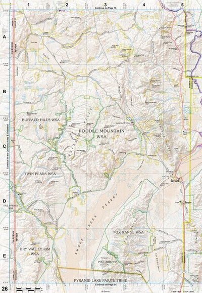 Nevada Atlas & Gazetteer Page 26 Preview 1