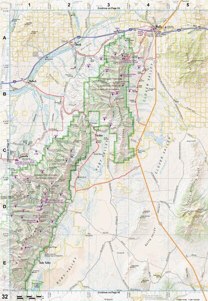 Nevada Atlas & Gazetteer Page 32 Preview 1