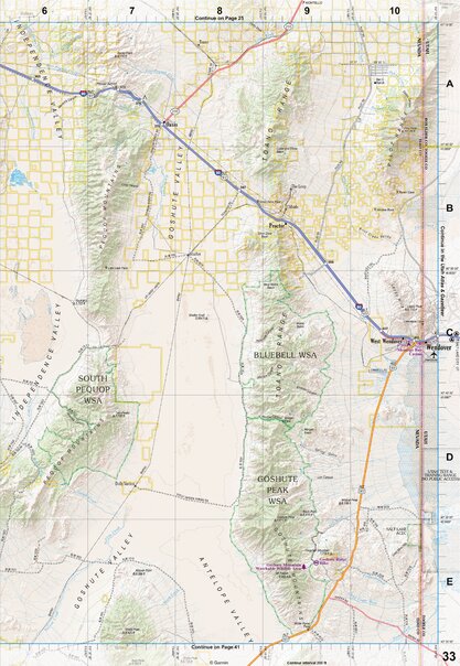 Nevada Atlas & Gazetteer Page 33 Preview 1