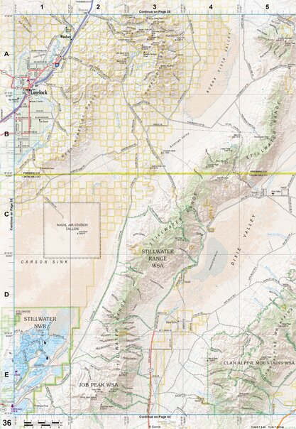 Nevada Atlas & Gazetteer Page 36 Preview 1