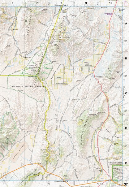 Nevada Atlas & Gazetteer Page 37 Preview 1