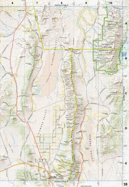 Nevada Atlas & Gazetteer Page 39 Preview 1