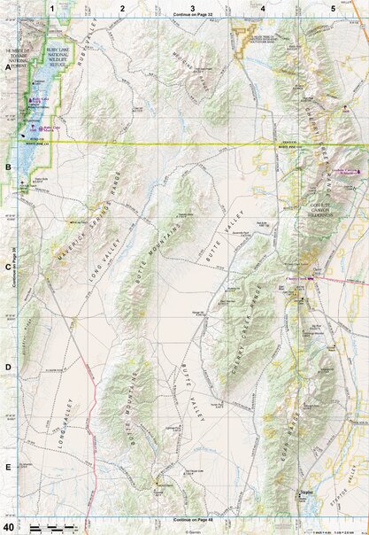 Nevada Atlas & Gazetteer Page 40 Preview 1