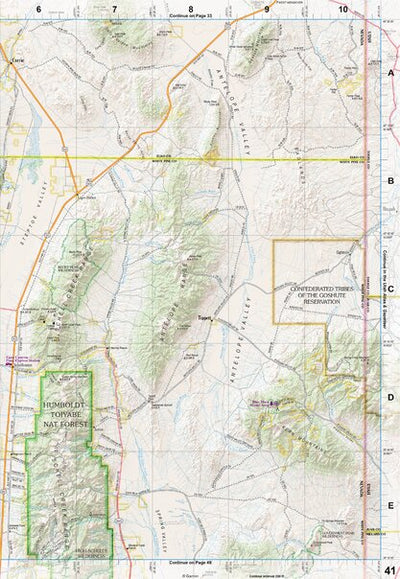 Nevada Atlas & Gazetteer Page 41 Preview 1
