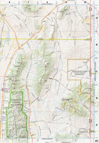 Nevada Atlas & Gazetteer Page 41 Preview 1