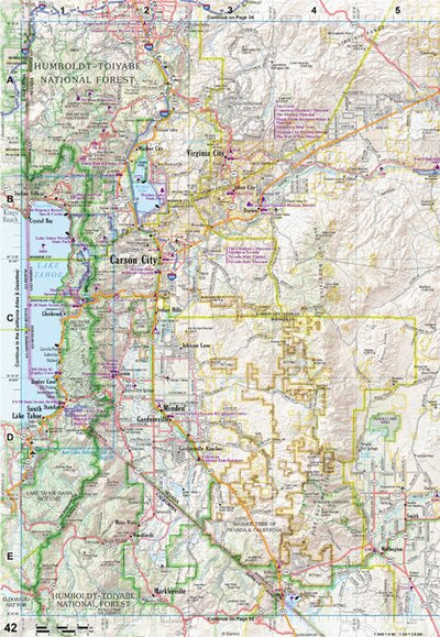 Nevada Atlas & Gazetteer Page 42 Preview 1