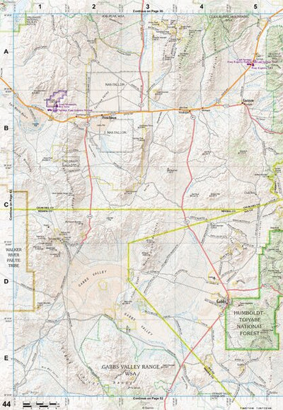 Nevada Atlas & Gazetteer Page 44 Preview 1