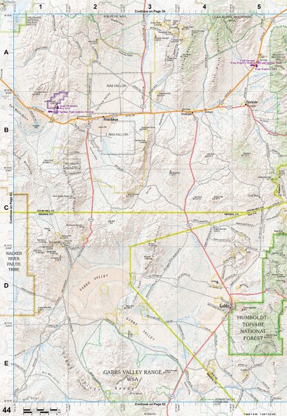 Nevada Atlas & Gazetteer Page 44 Preview 1