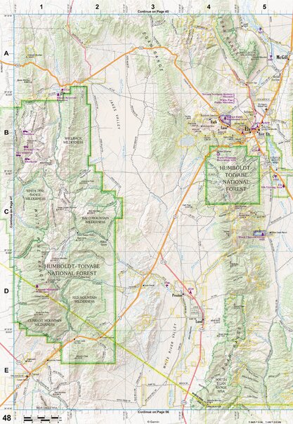 Nevada Atlas & Gazetteer Page 48 Preview 1