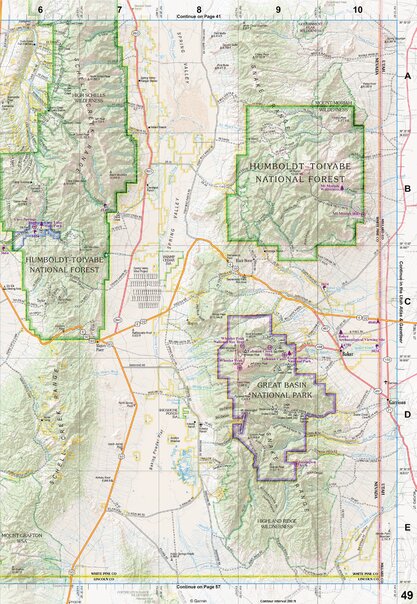Nevada Atlas & Gazetteer Page 49 Preview 1