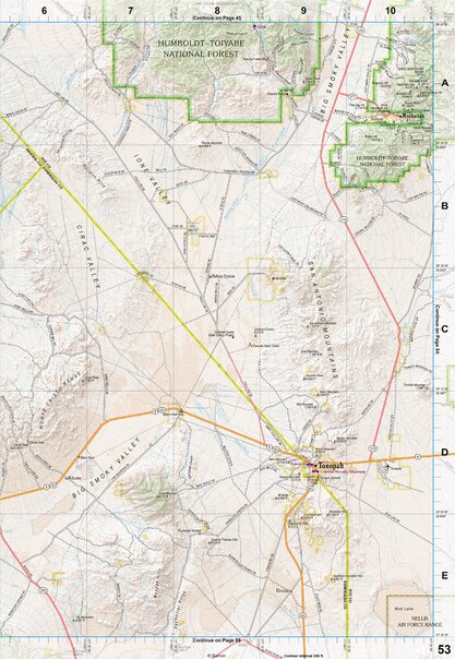 Nevada Atlas & Gazetteer Page 53 Preview 1