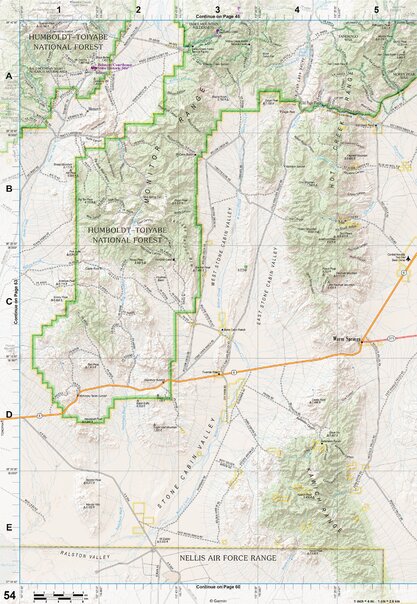 Nevada Atlas & Gazetteer Page 54 Preview 1