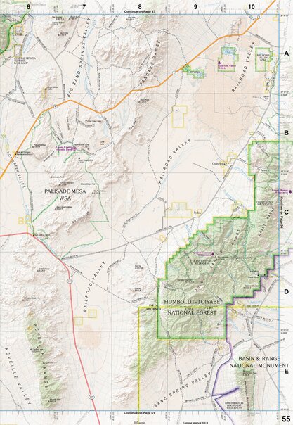 Nevada Atlas & Gazetteer Page 55 Preview 1