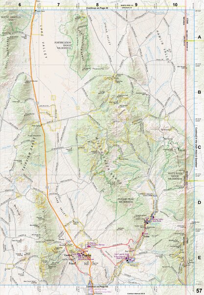 Nevada Atlas & Gazetteer Page 57 Preview 1