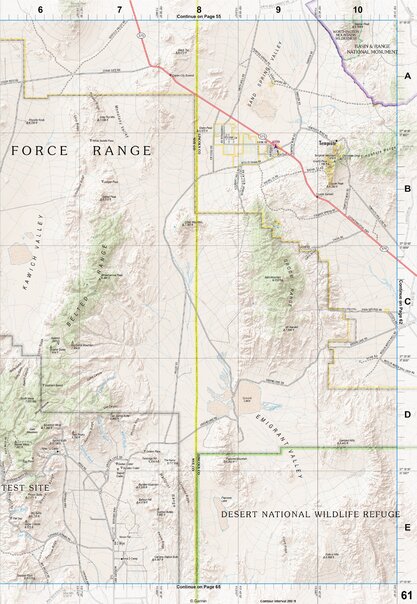 Nevada Atlas & Gazetteer Page 61 Preview 1