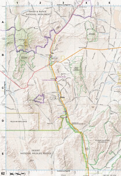Nevada Atlas & Gazetteer Page 62 Preview 1